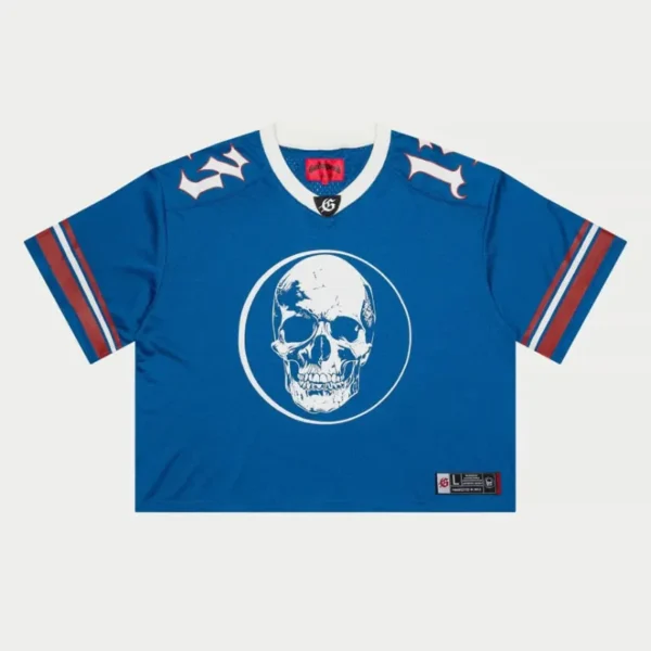 Men's Blue Godspeed Skull Jersey