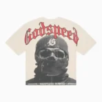 Men's Bone/Red Godspeed Balaclava Szn SS T-Shirt
