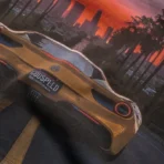 Men's Brown Godspeed New York Sunset Blvd Tee Close