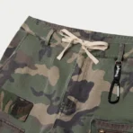 Men's Camo Godspeed V2 Militia Cargo Shorts Close-Up View