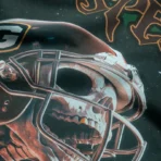 Men's Green Godspeed Morale Tee T-Shirt Close