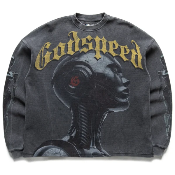 Men's Grey Wash Godspeed Alexa Thermal T-Shirt