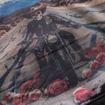 Men's Grey Wash Godspeed Long Lonely Road Hoodie Close