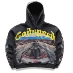 Men's Grey Wash Godspeed Long Lonely Road Hoodie