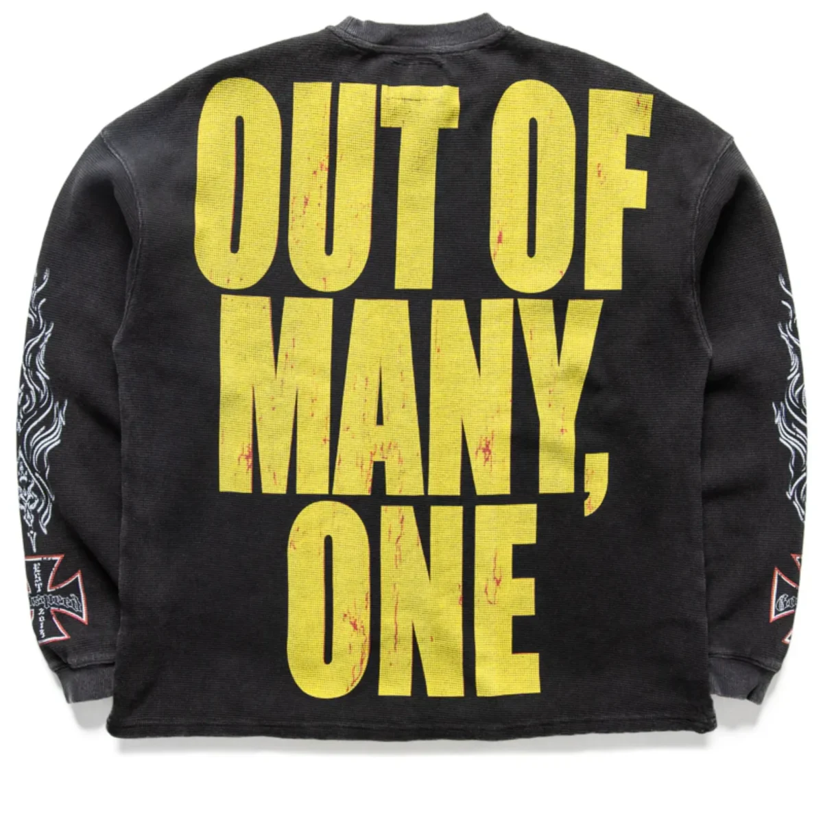 Men's Grey Wash Godspeed Long Lonely Road Thermal L_S Back - Godspeed