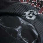 Men's Grey Wash Godspeed New York Balaclava Szn Tee T-Shirt Close