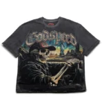 Men's Washed Grey Godspeed Sightseeing Tee