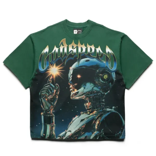 Men's Hunter Green Godspeed New York Sputnik Moment Tee