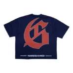 Men's Navy Godspeed Sea Sick Crew Neck T-Shirt Back Side