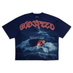 Men's Navy Godspeed Sea Sick Crew Neck T-Shirt