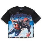 Men's Navy Wash Godspeed Endzone Tee