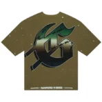 Men's Olive Godspeed Air Strike Crew Neck T-Shirt Back