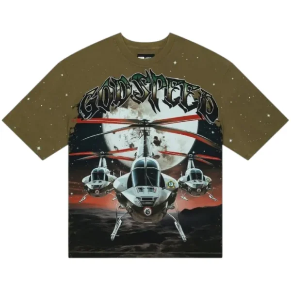 Men's Olive Godspeed Air Strike Crew Neck T-Shirt