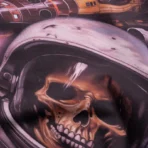 Men's Pink Godspeed New York Space Traveler Tee Close