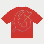 Men's Red Godspeed P Y P Short Sleeve T-Shirt Back