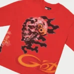 Men's Red Godspeed P Y P Short Sleeve T-Shirt Front