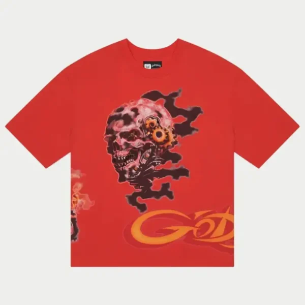 Men's Red Godspeed P Y P Short Sleeve T-Shirt