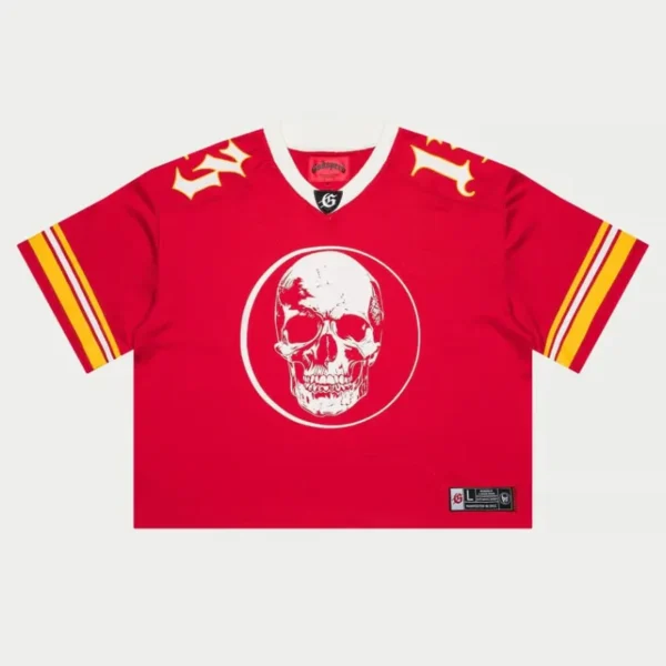 Men's Red Godspeed Skull Jersey