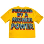 Men's Yellow Godspeed Galaxsee Crew Neck T-Shirt Back