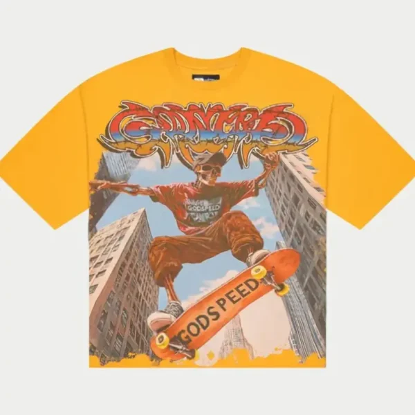 Men's Yellow Godspeed Ollie Short Sleeve Tee