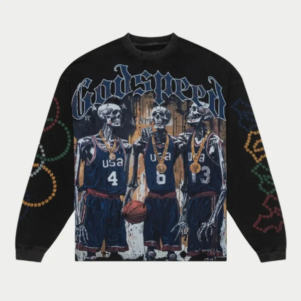 Vintage Black Godspeed Dream Team 24 L/S T-Shirt