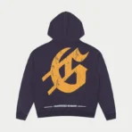 Navy Godspeed Chrome Liberty Zip-Up Hoodie Back View