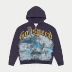 Navy Godspeed Chrome Liberty Zip-Up Hoodie