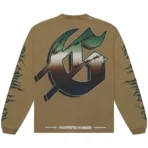Olive Godspeed Airstrike L/S T-Shirt Back View