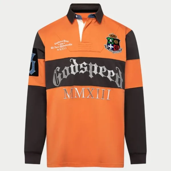 Orange/Black Godspeed Clothing Sunkiss Rugby Shirt