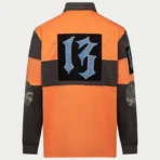 Orange/Black Godspeed Clothing Sunkiss Rugby Shirt back