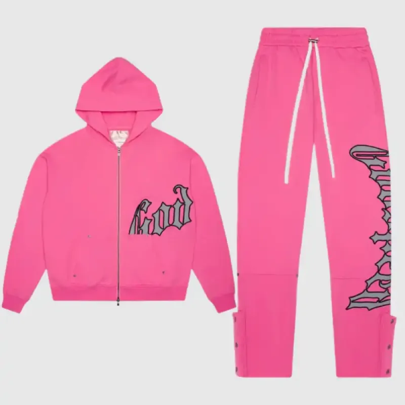 Pink Godspeed Og Logo V2 Sweatsuit - Godspeed Pink Godspeed OG Logo V2 Sweatsuit