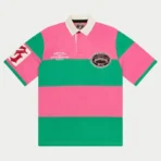Pink/Green Godspeed Clothing Classic Field Rugby T-Shirt