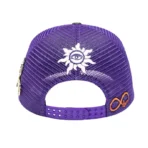 Purple-Green Godspeed Forever Grape Trucker Hat Back View