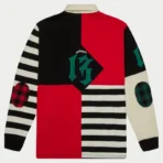 Red/Black Godspeed Clothing Union Rugby Shirt Back