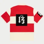 Red/White Godspeed Clothing Classic Field Rugby T-Shirt Back