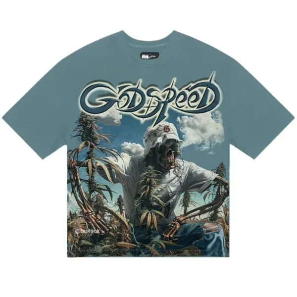 Green Godspeed Outdoor Sky Blue Tee