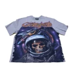 Stone Wash Godspeed Space Traveler Crew Neck T-Shirt