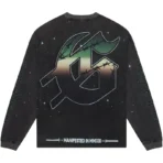 Washed Black Godspeed Airstrike L/S T-Shirt Back Side