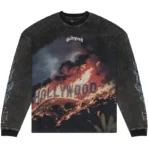 Washed Black Godspeed Hollywood Inferno Thermal L/S Tee