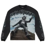 Washed Black Godspeed Rocker Thermal L/S Tee