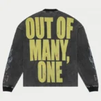 Washed Grey Long Lonely Road Thermal Long Sleeve Back