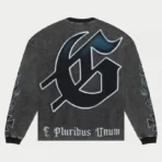 Washed Grey Rocker Thermal Long Sleeve Back View