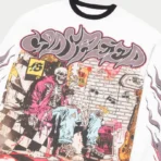 White/Black Godspeed Stoner Long Sleeve Closer View