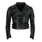 Women's Black Godspeed Moto Jacket Inner Side - Godspeed