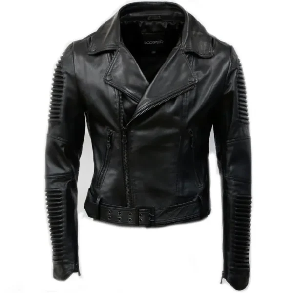 Women's Triple Black Godspeed Moto Jacket