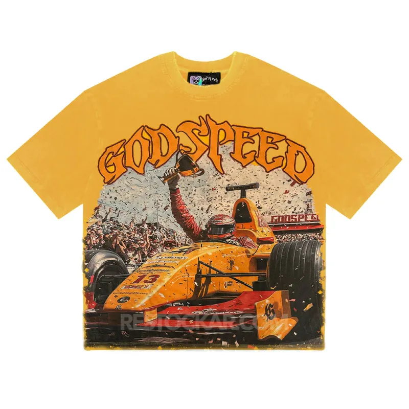 Yellow Godspeed F1 Finish Line Tee - Godspeed Yellow Godspeed F1 Finish Line Tee